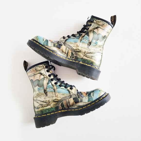Dr Martens X William Blake Tate Museum Limited Edition 1460 Boots - Size 5W - Picture 6 of 11
